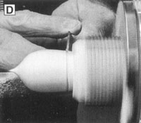 Using the parting tool