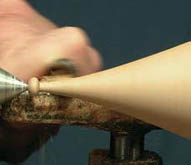 turning a small finial
